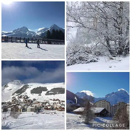 דירה Station Les Deux Alpes, Le Refuge Du Diable, Front De Neige, 4/6 Personnes לס דה-אלפס